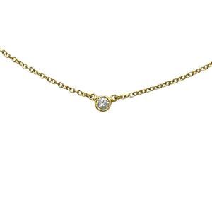 TIFFANY 18k Gold Diamond Necklace